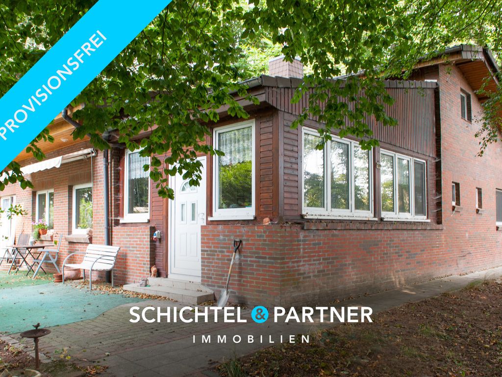 Bremen Farge Moderner Bungalow mit großem Grundstück und Doppelgarage in direkter Weserlage