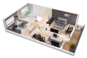 Solides Reihenendhaus mit Garage, Garten und überdachter Terrasse in beliebter Lage von Keldenich – Die vollständige Adresse der Immobilie erhältst du vom Anbieter., 50389 Wesseling – Vorschaubild 51