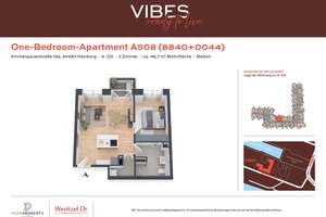 Möbliertes One-Bedromm-Apartment mit Balkon - Wentzel Dr. – Kirchenpauerstraße 15a, 20457 HafenCity, Hamburg – Vorschaubild 12