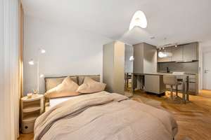 Erstbezug: Kernsanierte möblierte 1-Zimmer-Wohnung mit Balkon in Stuttgart-Süd – Tulpenstraße 28, 70180 Lehen, Stuttgart – Vorschaubild 3