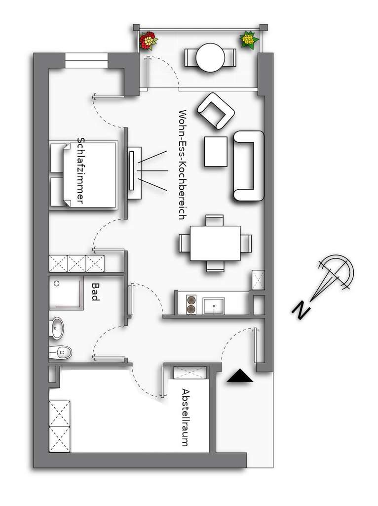 Immobilie in Bad Hindelang - 2-Zimmer-Wohnung in begehrter Ferienwohnungsanlage in Bad Hindelang - Bild 1