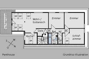 Auch als WG-Wohnung - moderne 4-Zi.-DG-Wohnung mit Stellplatz und Dachterrasse – Burgenlandstr. 75, 70469 Feuerbach-Mitte, Stuttgart – Vorschaubild 23