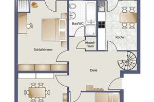 AllFa – Großzügige, ruhige und helle Maisonettewohnung mit Balkon, Mitten in Mönchengladbach! – Die vollständige Adresse der Immobilie erhältst du vom Anbieter., 41061 Eicken, Mönchengladbach – Vorschaubild 13