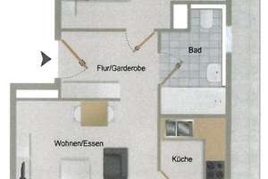 BEZUGSFREIES DACHGESCHOSS MIT EINBAUKÜCHE – Die vollständige Adresse der Immobilie erhältst du vom Anbieter., 1279 Laubegast, Dresden – Vorschaubild 2