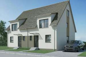 Neubau-Doppelhaushälfte in Berglen auf großzügigem Grundstück mit Gartenzimmer und Terrasse – Die vollständige Adresse der Immobilie erhältst du vom Anbieter., 73663 Berglen – Vorschaubild 1