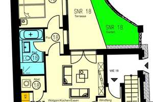 Hochwertig sanierte 2-Zimmer-Erdgeschosswohnung mit Terrasse und Garten! – Wurzner Straße 143, 4318 Leipzig – Vorschaubild 9