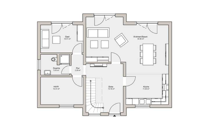 Grundriss Erdgeschoss