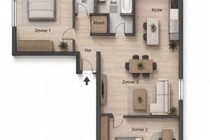 Urban wohnen mit Komfort – Stilvolle 3-Zimmer-Wohnung im Herzen von Stuttgart-Ost – Die vollständige Adresse der Immobilie erhältst du vom Anbieter., 70190 Stöckach, Stuttgart – Vorschaubild 12