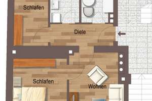 3-Raumwohnung mit Tageslichtbad und Wanne in ruhiger Lage – Pater-Gordian-Straße 82, 4159 Wahren, Leipzig – Vorschaubild 23