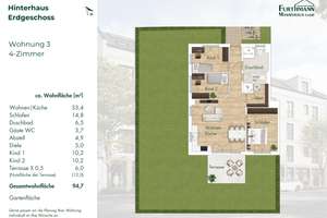 4-Zimmer Neubauwohnung im Erdgeschoss in  Wersten mit Garten und Sonnenterrasse – Kölner Landstraße 300, 40591 Wersten, Düsseldorf – Vorschaubild 10