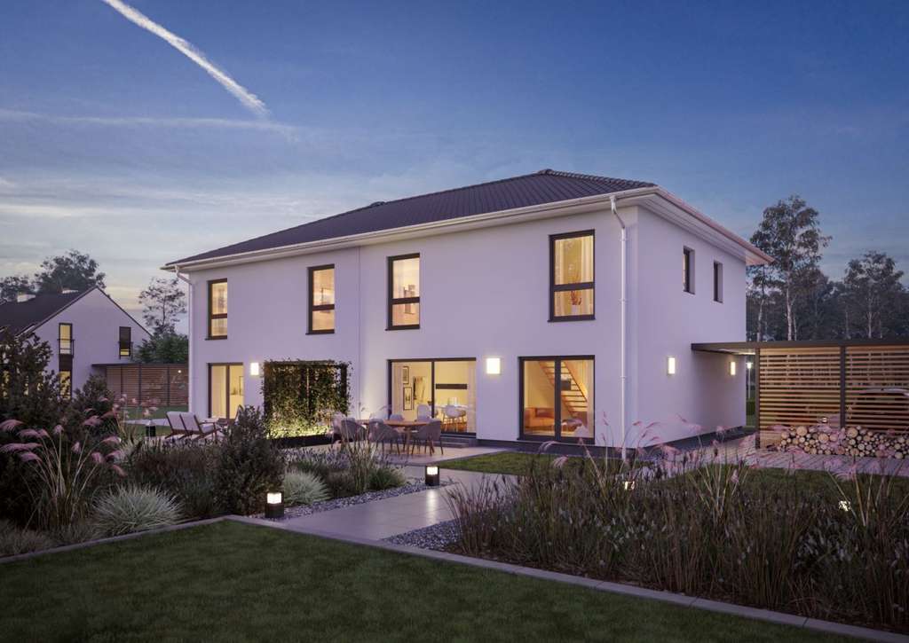 Immobilie in Fuldabrück - Doppelhaushälfte als KfW40PLUS - Baugebiet Fuldabrück - Bild 1