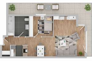 Stadtnah & komfortabel: 2-Zimmer-Wohnung mit Tiefgarage und Aussicht im Stuttgarter Westen – Die vollständige Adresse der Immobilie erhältst du vom Anbieter., 70178 Hasenberg, Stuttgart – Vorschaubild 14
