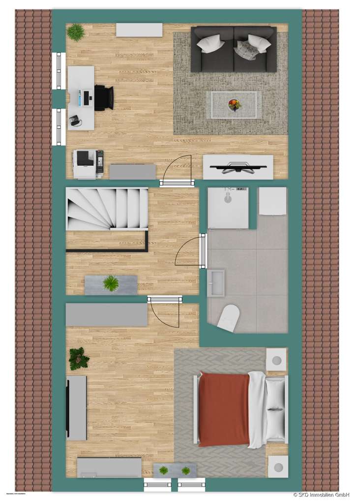 Grundriss Skizze Dachgeschoss