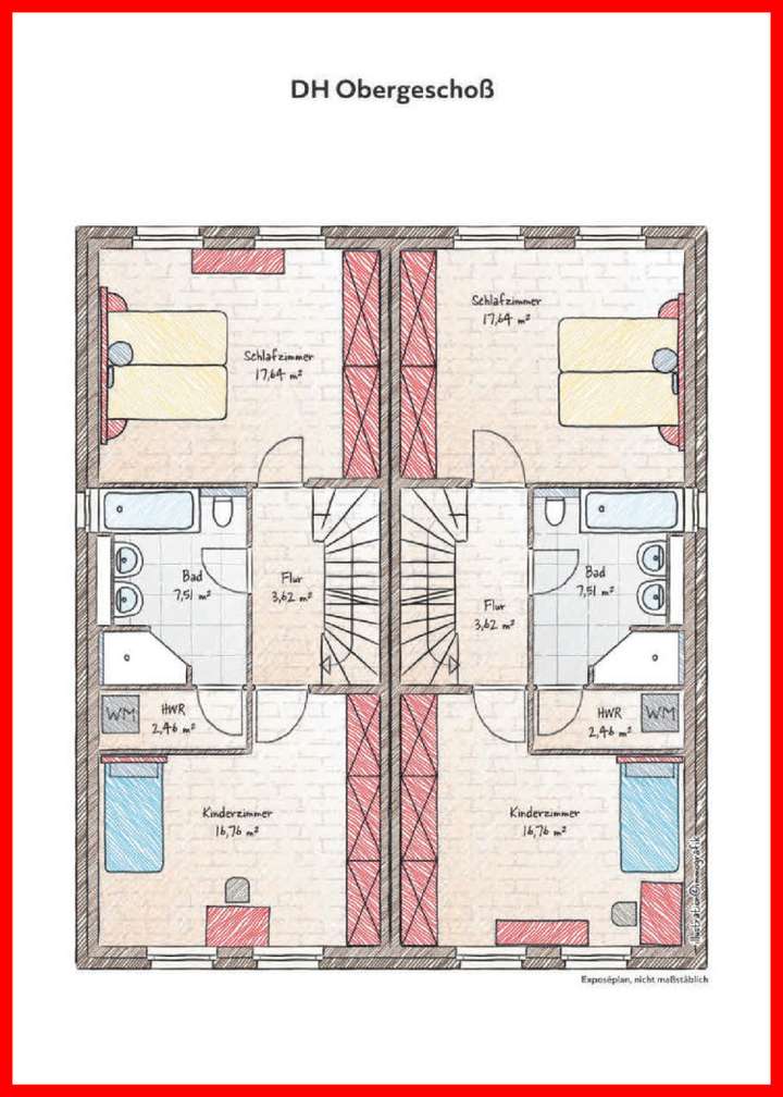 Exposeplan-Obergeschoß