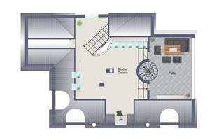Für Individualisten: Galeriewohnung mit Balkon, Patio 
+ 360°-Dachterrasse direkt an der Pegnitz – Großweidenmühlstraße 1, 90419 St. Johannis, Nürnberg – Vorschaubild 4