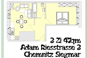 Gepflegte 2 Raum Wohnung mit offenem Wohn-/Kochbereich – Adam-Ries-Straße 2, 9117 Siegmar, Chemnitz – Vorschaubild 11
