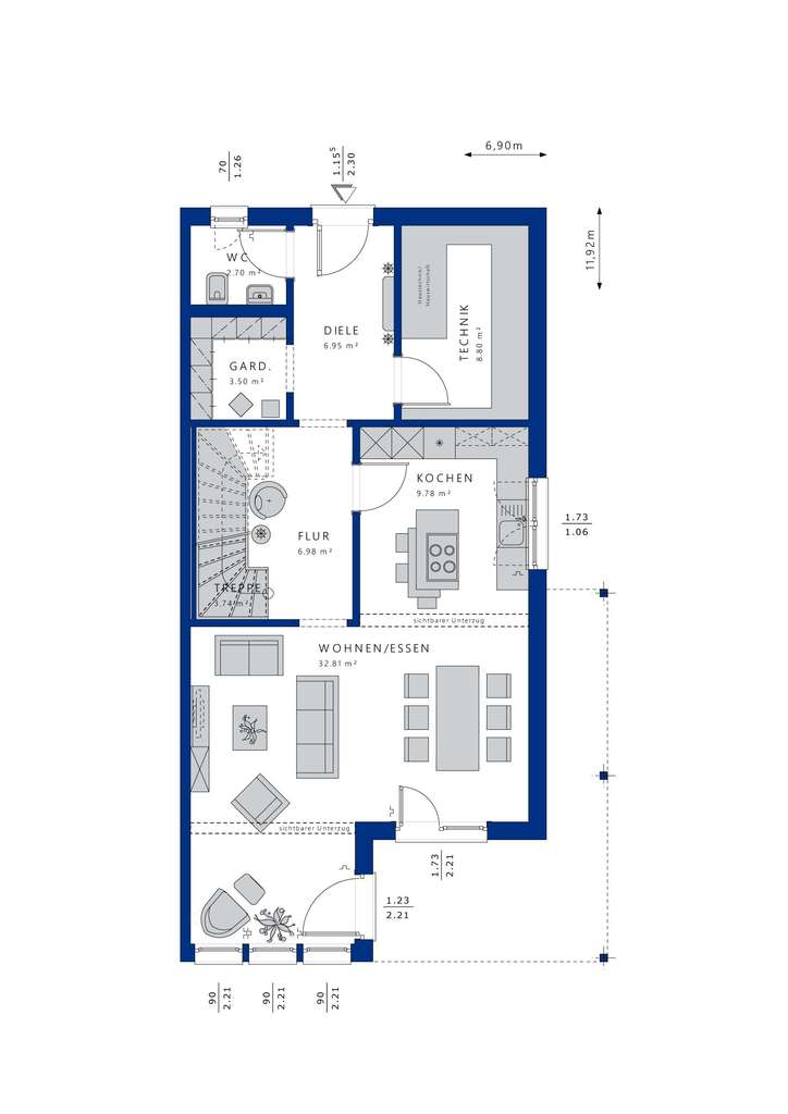 Immobilie in Haimhausen - Dachterrasse und Urlaubsgefühl in DHH in Haimhausen - Bild 1