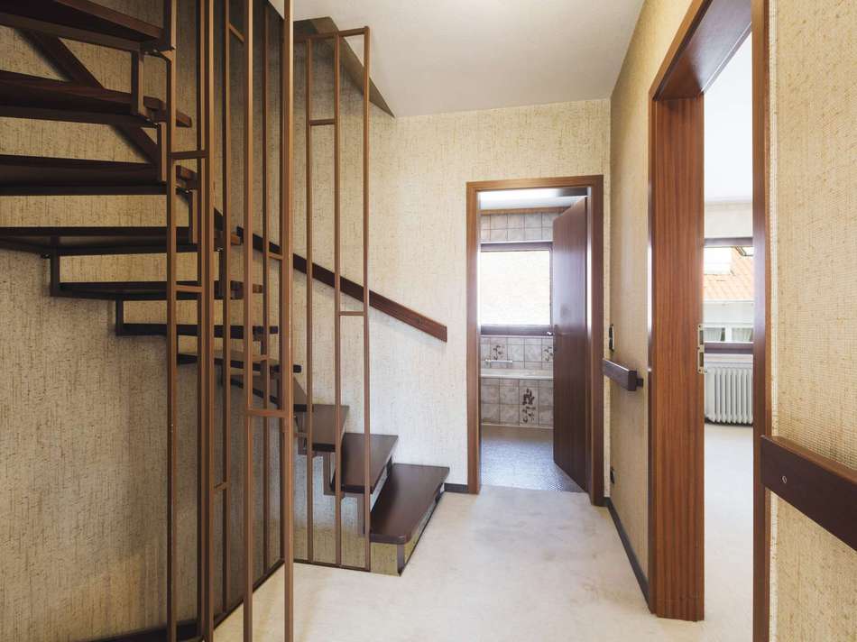 Blick zum Badezimmer