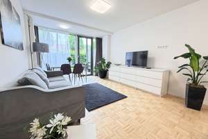 „Wohnen wie im Hotel: Möbliertes Apartment mit Garten, Fitnessraum & Rezeption“ Voll möbliert  – Schreiberstraße 37, 70199 Heslach, Stuttgart – Vorschaubild 3