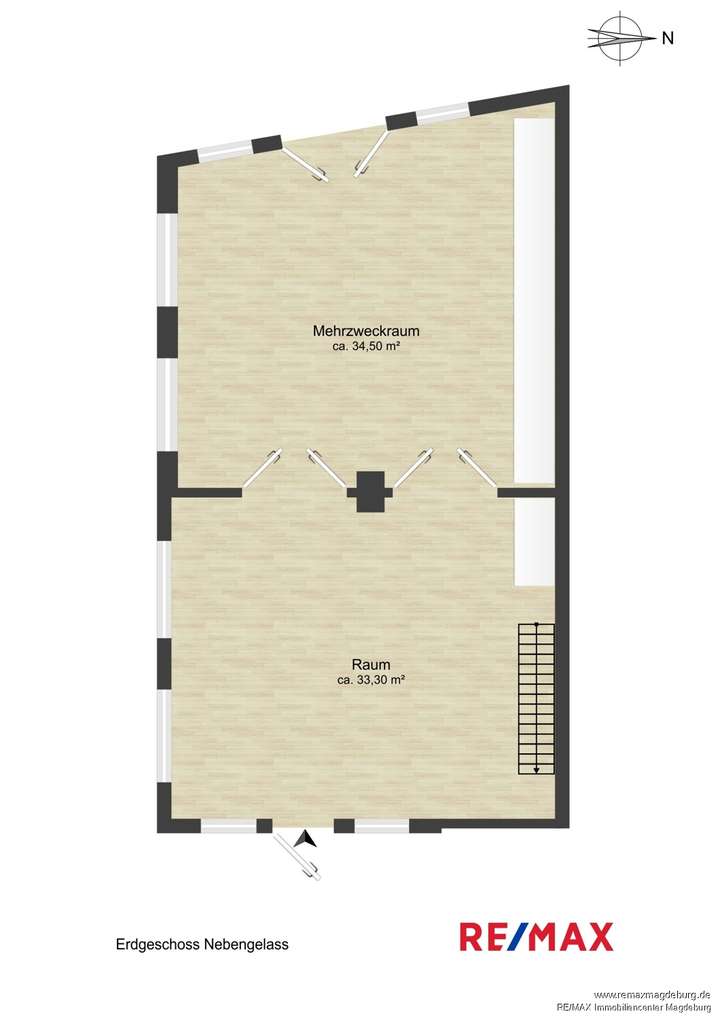 Erdgeschoss Nebengelass