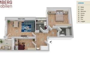 Moderne 3- Zimmer - Wohnung in Hamm Westtünnen! – Die vollständige Adresse der Immobilie erhältst du vom Anbieter., 59069 Rhynern, Hamm – Vorschaubild 9