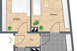 Jetzt zugreifen: günstige 2-Zimmer-Wohnung! – Elisabethstr. 49, 86167 Augsburg – Vorschaubild 1