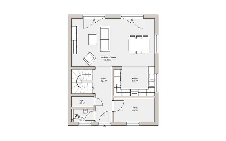 Grundriss Erdgeschoss