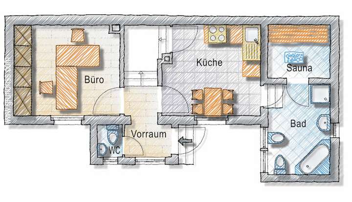Grundriss Hinterhaus EG