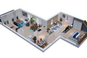 Ländlich eingebettete und modernisierte Doppelhaushälfte mit Garage, Kaminofen und Einbauküche – Die vollständige Adresse der Immobilie erhältst du vom Anbieter., 53894 Mechernich – Vorschaubild 53