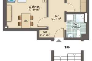Zentrale 1,5-Zimmer-Wohnung mit Balkon und Dusche in Bremerhaven-Lehe! – Langener Landstraße 21, 27580 Lehe, Bremerhaven – Vorschaubild 7