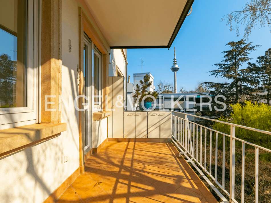 Blick vom Balkon auf den Ma...