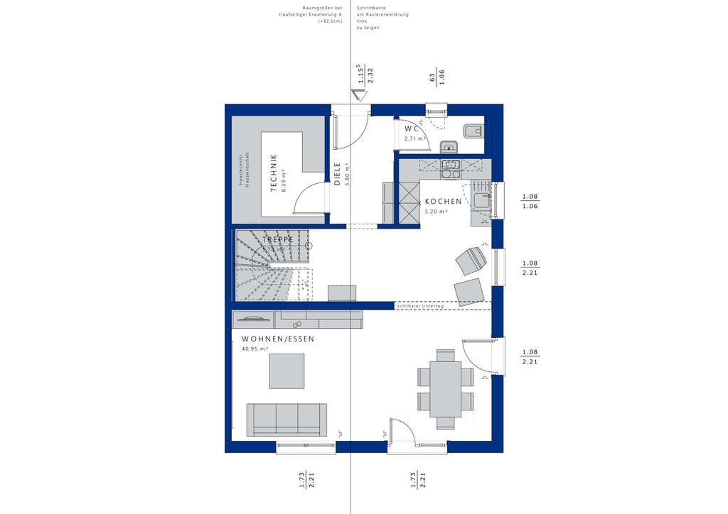 Immobilie in Seck - Wohnen mit gutem Gewissen - modernes Zweifamilienhaus von Bien-Zenker, inkl. Baugrundstück  - Bild 3