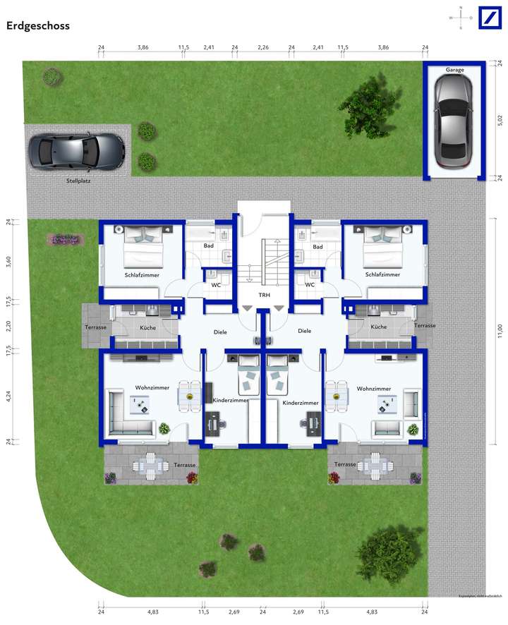 Ursprungsgrundriss (Baugesuch 