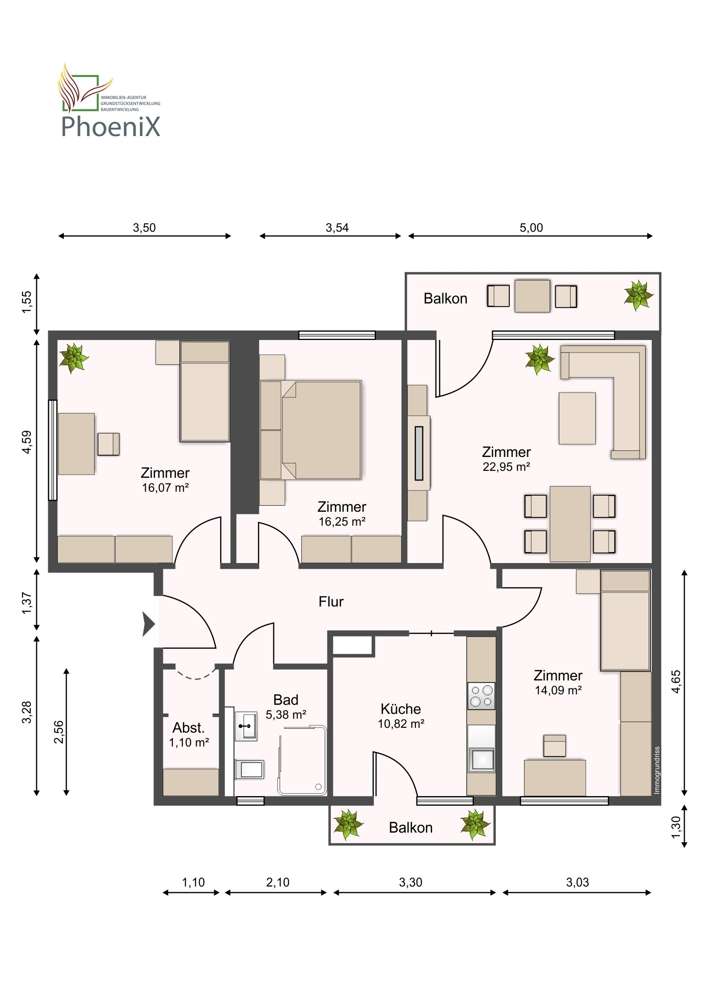 Grundriss Obergeschoss