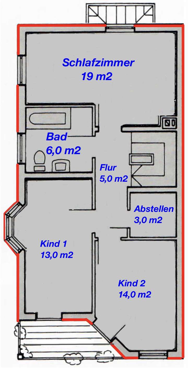 Grundriss Obergeschoss
