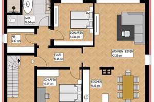 Hochwertig kernsanierte 3,5-Zimmer Wohnung mit Balkon – Die vollständige Adresse der Immobilie erhältst du vom Anbieter., 44265 Wellinghofen, Dortmund – Vorschaubild 1