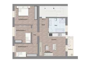 PROVISIONSFREI! Moderne 4 Raum Wohnung im sanierten MFH im urbaner Lage von Bilk! – Die vollständige Adresse der Immobilie erhältst du vom Anbieter., 40223 Bilk, Düsseldorf – Vorschaubild 2