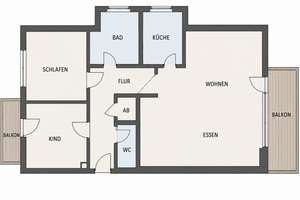 3-Zimmerwohnung mit zwei Balkonen in Philippsburg/Huttenheim – Die vollständige Adresse der Immobilie erhältst du vom Anbieter., 76661 Philippsburg – Vorschaubild 14