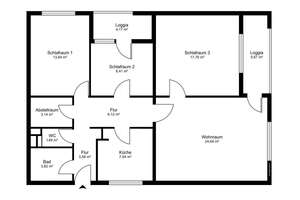 8. Etage über Reutlingen – 4-Zimmer-Wohnung mit zwei Balkonen! – Die vollständige Adresse der Immobilie erhältst du vom Anbieter., 72760 Sondelfingen, Reutlingen – Vorschaubild 11