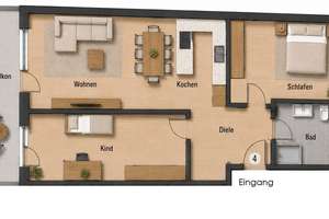 Neubau 3-Zimmerwohnung mit Tiefgarage – 76228 Palmbach, Karlsruhe – Vorschaubild 3