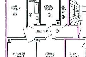Großzügige 3-Raum mit Balkon in schöner Sonnenberglage zu verkaufen!!! – Münchner Str. 61, 9130 Sonnenberg, Chemnitz – Vorschaubild 22