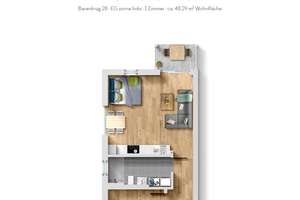 Moderne 1-Zimmer-Wohnung mit Terrasse – Farmsen-Berne – Wentzel Dr. – Barenkrug 28, 22159 Farmsen-Berne, Hamburg – Vorschaubild 9