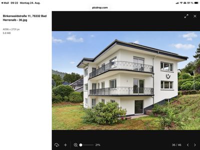 Hochwertig renovierte 4-Zimmer-Whg in bevorzugter Wohnlage von Bad Herrenalb mit Balkon und EBK
