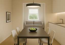 Wohn- und Essbereich animiert