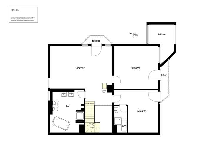 Grundriss Obergeschoss