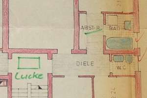 3,5 Zimmer in Oestrum Stadtgrenze Moers - Dachg. mit wenig Schrägen - Garage möglich - kein Balkon