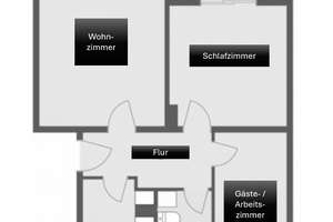 Voll möblierte 3-Zimmer-Wohnung befristet zu vermieten (Bonn-Friesdorf); Balkon, Gemeinschaftsgarten – Die vollständige Adresse der Immobilie erhältst du vom Anbieter., 53175 Friesdorf, Bonn – Vorschaubild 7