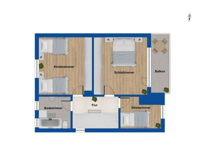 Grundriss Obergeschoss