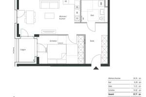 München-Modell 2-Zimmer-Wohnung mit Loggia in München Pasing (ab September, mit Ablöse) – Die vollständige Adresse der Immobilie erhältst du vom Anbieter., 81241 Pasing, München – Vorschaubild 5