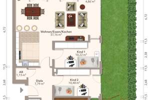 V3473 Der Traum vom eigenen Garten Tolle 4-Zimmer-Terrassen-/Gartenwohnung – Die vollständige Adresse der Immobilie erhältst du vom Anbieter., 90768 Atzenhof, Burgfarrnbach, Fürth – Vorschaubild 21